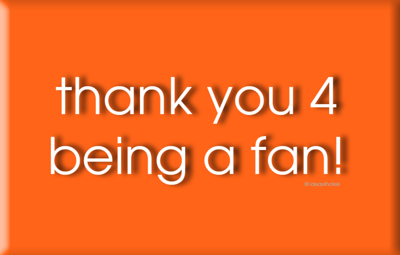 thank you 4 being a fan